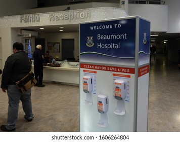 9th December 2019, Dublin, Ireland. The Reception Area Of Beaumont Hospital On Beaumont Street On Dublin's Northside. 