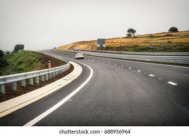 A30 Dual Carriage New Section Bodmin Bypass Cornwall England Uk Motorway.