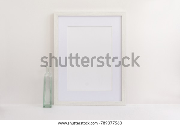 A4 A3 A5 White Wooden Empty Stock Photo Edit Now 789377560