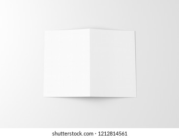 A4 / A5 Bifold Brochure Blank White