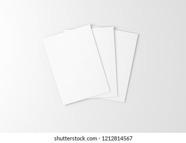 A4 / A5 Bifold Brochure Blank White