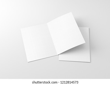 A4 / A5 Bifold Brochure Blank White