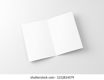 A4 / A5 Bifold Brochure Blank White