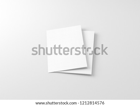 A4 / A5 Bifold Brochure Blank White