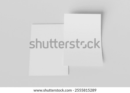 A4 Flyer 3d Rendering For Mockup