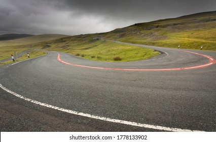 The A4069 Known As The Black Mountain Pass In South Wales UK Often Used In A Popular TV Car Series Because Of The Fast Winding Roads