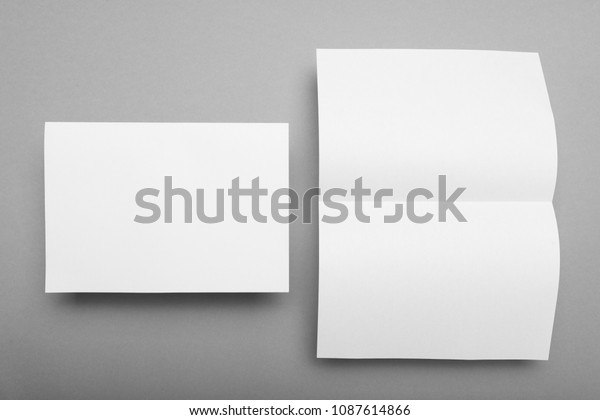 Download A5 Flyer Mockup Paper Brochure Objects Stock Image 1087614866 PSD Mockup Templates