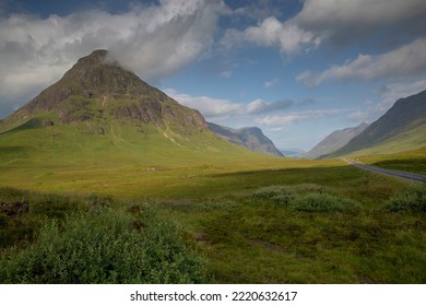 A82 Road Through Glencoe In The Scottish Highlands