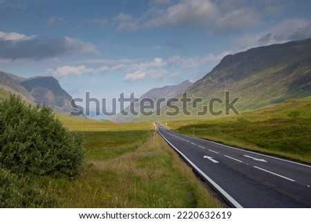 A82 road through Glencoe in the Scottish Highlands Stock photo © 