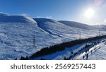 A9 Motorway in the snow