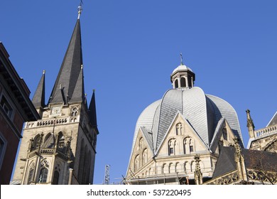 Aachen cathedral is world heritage site, on Dec 5, 2016 in Aachen, Germany