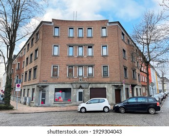 Aachen, Germany - 02-27-2021 - Former Home Of Anne Frank And Her Family In Aachen, Pastorplatze 1 Before Her Escape To Amsterdam 