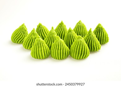 Aalaw or Alua Thai candy tradition sweet on white background.