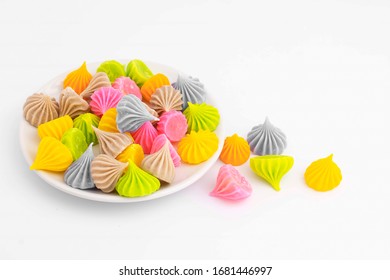 Aalaw candy isolated in white background , Thai candy dessert