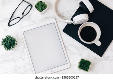 Download Flat Lay Ipad High Res Stock Images Shutterstock