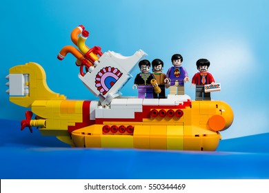 Aalter, Belgium, 29 December 2016: Yellow Submarine, The Beatles