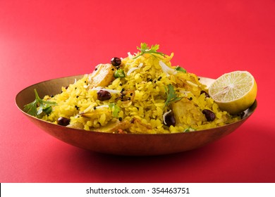 Aalu Poha Or Pohe, Indian Snack
