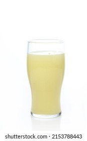 Aam Panna or Panha or Raw Mango juice  in a transparent glass 