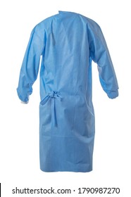 AAMI LEVEL 2 SMS Fabric Isolation Gown Surgical Gown  On White Background 