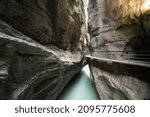 the aare gorge in switzerland 