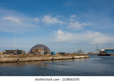 AARHUS, DENMARK - 12 April 2022: Harbour View In Aarhus From DOKK1