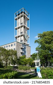 Aarhus, Denmark, 2022-05-26: Aarhus City Hall (Danish: Rådhus), Designed By Architects Arne Jacobsen And Erik Møller.