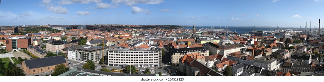 Aarhus Denmark City Panorama