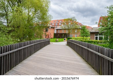 Aarhus, Denmark - May 27th 2021: Walking Around University Campus.