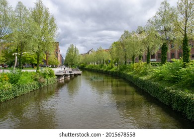 Aarhus, Denmark: May 27th 2021: Aarhus River