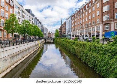 Aarhus, Denmark - May 27th 2021: Aarhus River