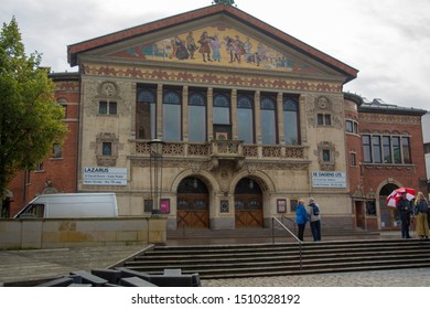 Aarhus, Denmark - September 6, 2019: City Theatre Day Time View.