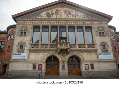 Aarhus, Denmark - September 6, 2019: City Theatre Day Time View.