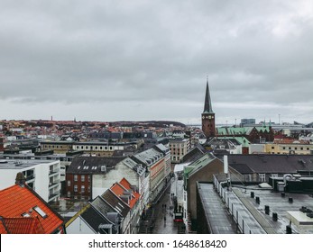 Aarhus Main Street Aerial View 