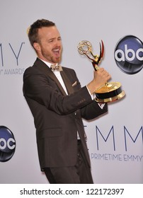 Aaron Paul At The 64th Primetime Emmy Awards At The Nokia Theatre LA Live. September 23, 2012  Los Angeles, CA Picture: Paul Smith