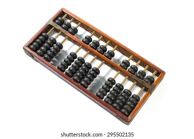 Abacus on white background - Shutterstock ID 295502135