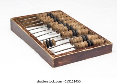 Abacus On A White, Isolated