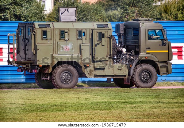 Abakan, Russia - August 21, 2018: a SWAT Team\
Armored Truck Vehicle.