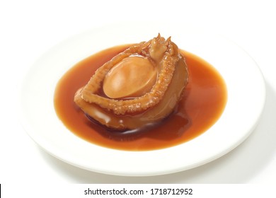 Abalone dish dipped in sauce
