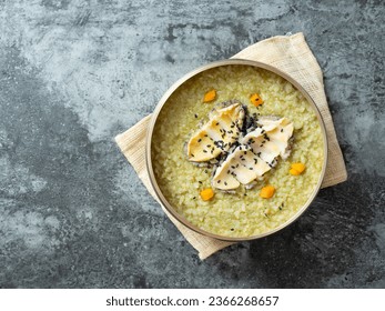 Abalone and Seaweed Rice Porridge