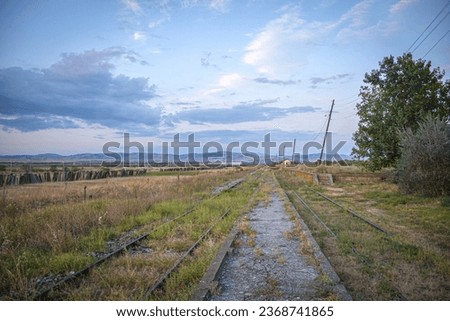 Abandon train station near Sv. Nikole, Macedonia