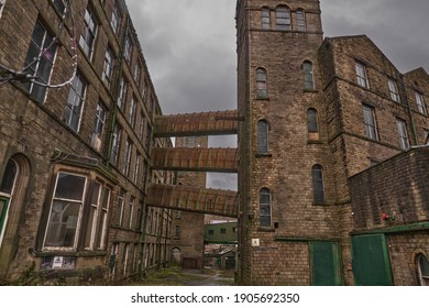 Abandonded Cotton Mill In Northern England, UK                              