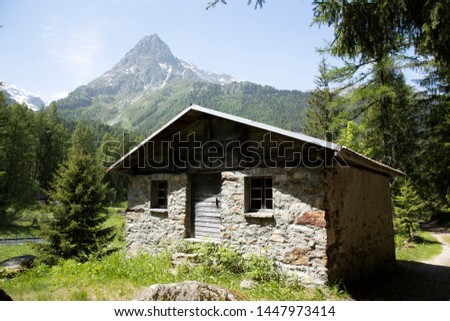 Similar – Image, Stock Photo alpine hut Nature