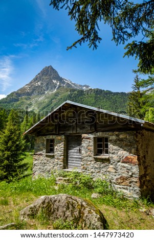 Image, Stock Photo alpine hut Nature