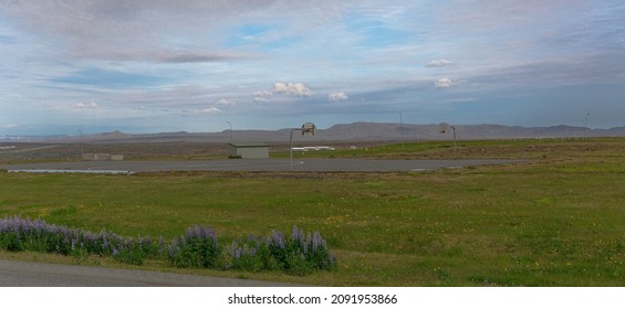 Abandoned Basket Ball Court In Iceland And Near Keflavík Airport. Used To Be US Army Base.