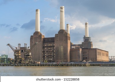 Abandoned Battersea Power Station, London, UK 