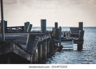 The abandoned boat dock pier - Powered by Shutterstock