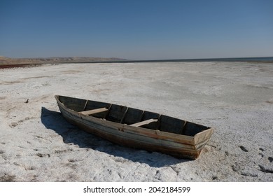 Abandoned Boats On The Territory Of The Drying Up Aral Sea