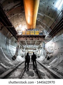Abandoned Boring Tunnel Machine  Underground