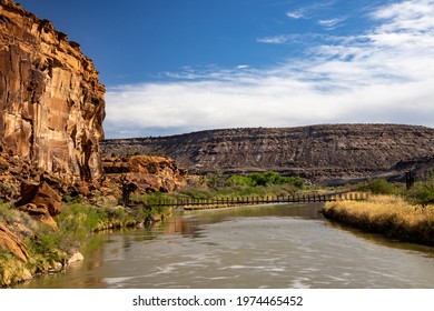 Abandoned Bridge Over The Gunnison River