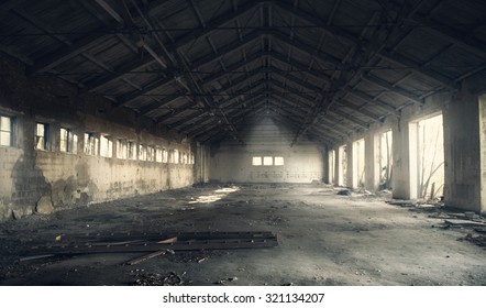 Abandoned building interior - Shutterstock ID 321134207